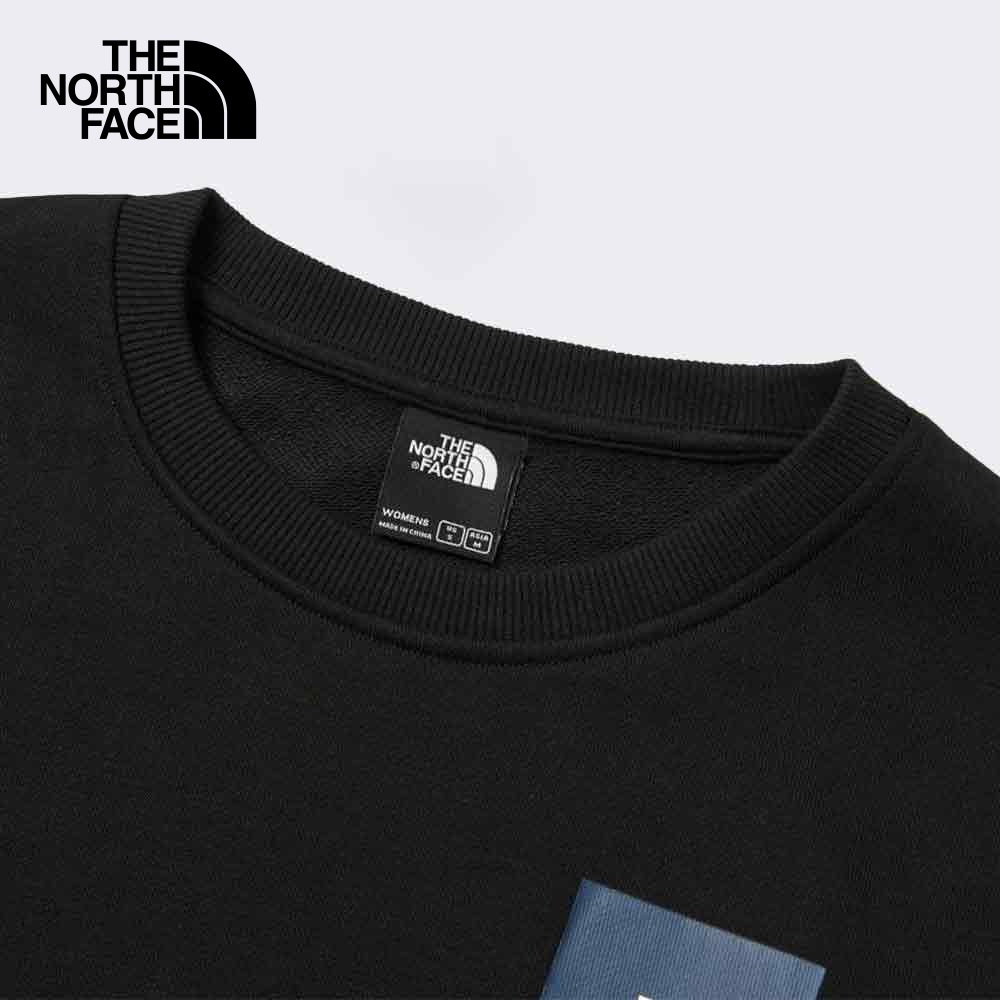 THE NORTH FACE WOMEN FLOWER CREW GRAPHIC(ขนาดสินค้าไซส์ ASIA/AP) - TNF BLACK เสื้อสเวตเตอร์ ผู้หญิง — صورة 5