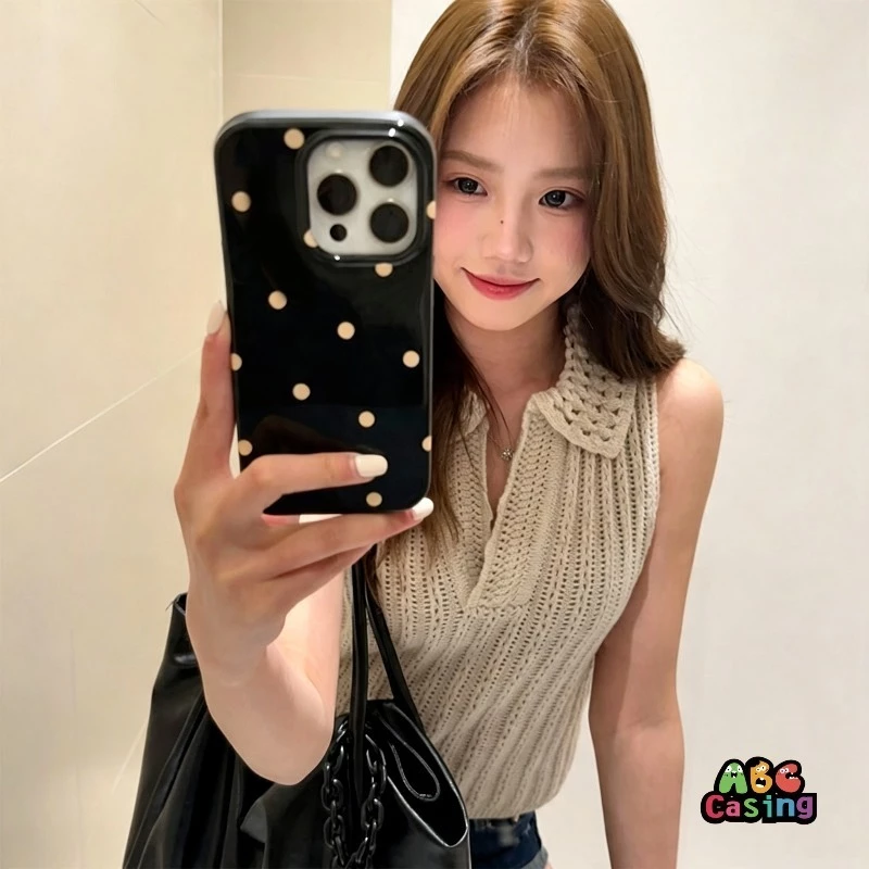 เคสโทรศัพท์สำหรับ IPhone 17 12 13 14 16 11 15 ProMax 8 7 15 14 16 Plus SE 2020 X XR XS Max สุนัขที่มีลายดอกเล็กๆน่ารัก