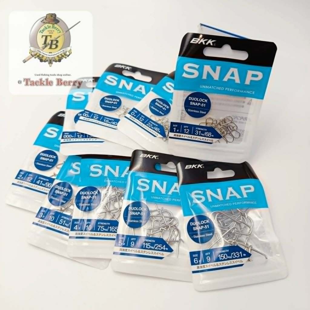 BKK DUOLOCK SNAP-51 / กิ้บตกปลา สแตนเลส ทรงมาตรฐาน จากญี่ปุ่น