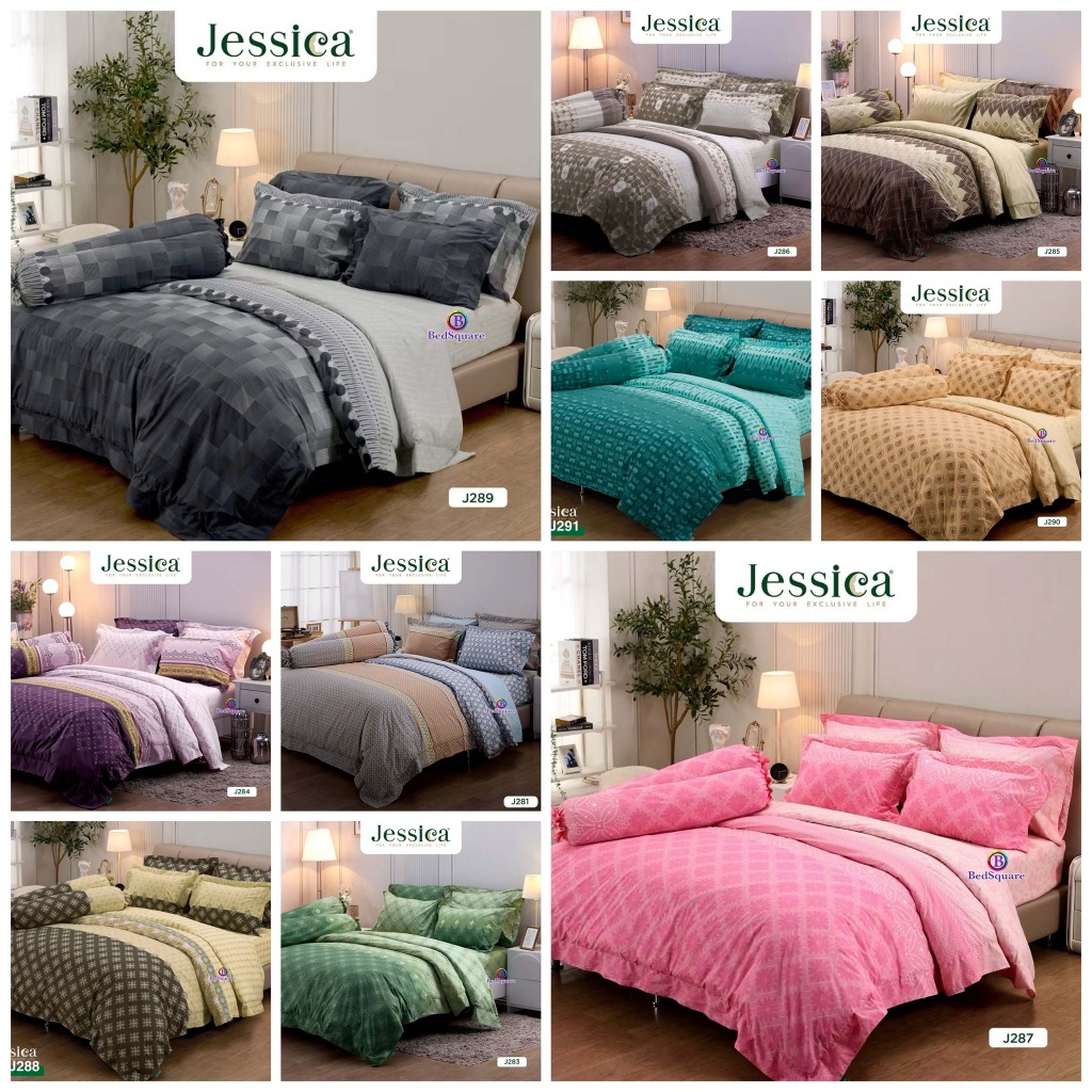 ชุดผ้าปูที่นอน 3.5/5/6 ฟุต (ไม่รวมนวม) พิมพ์ลาย Graphic Print/Jessica J281-J291