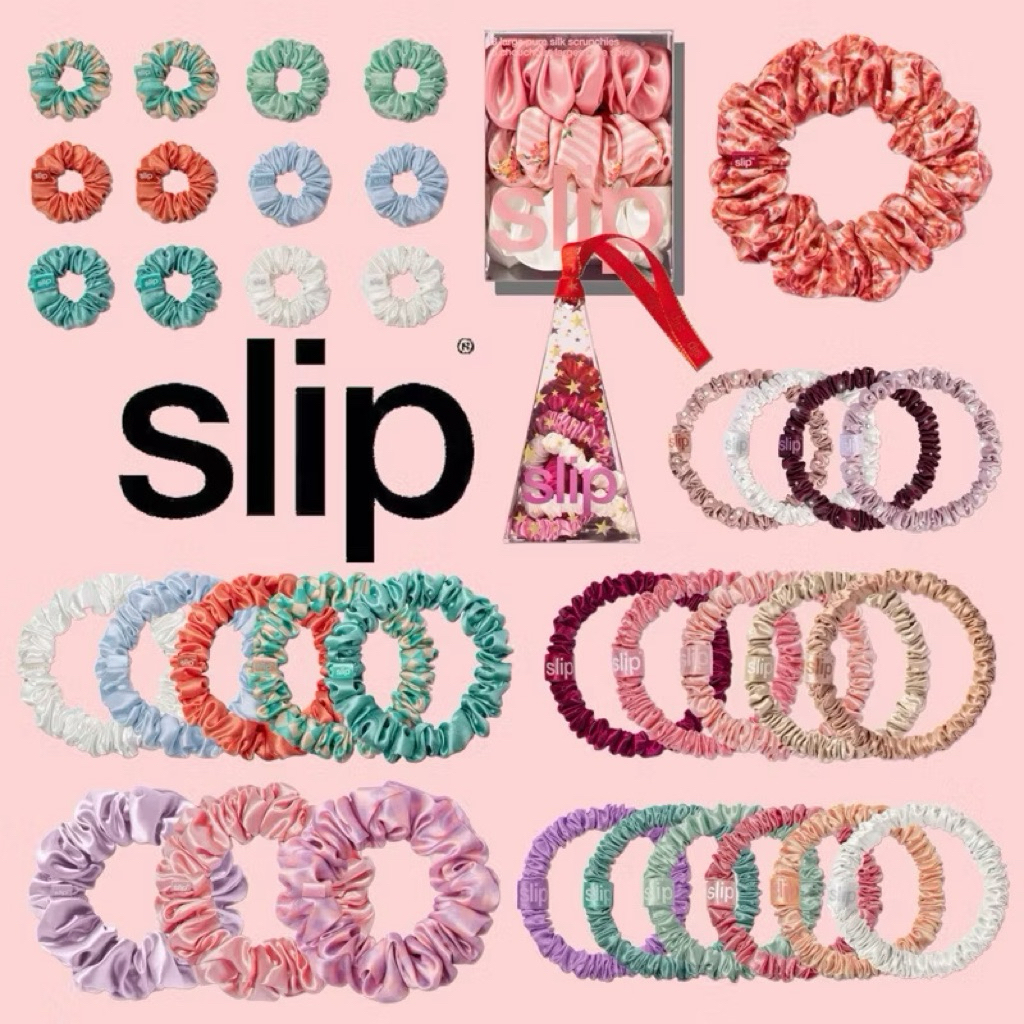 ของแท้ SLIP Silk Mulburry 100% ยางรัดผมผ้าไหมมัลเบอรี่ 100% (แบ่งขาย 1 เส้น)
