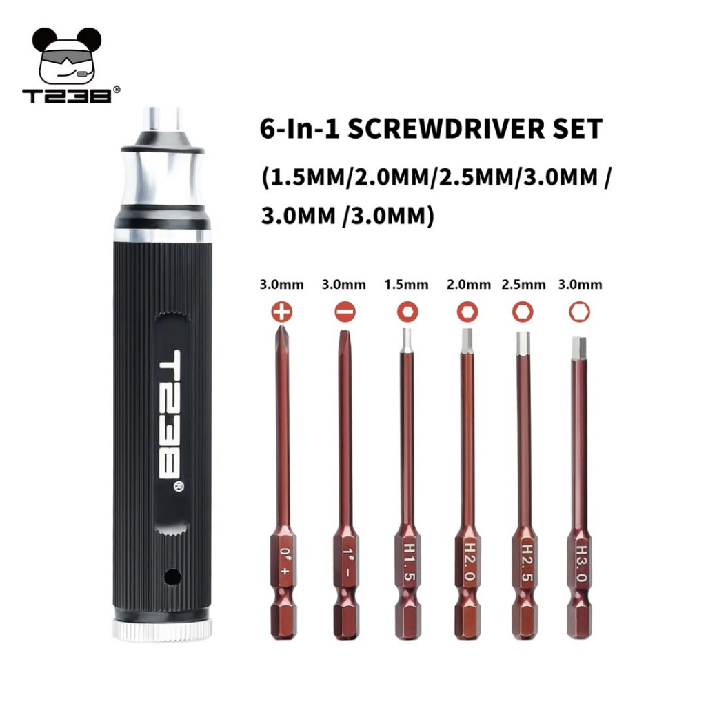 T238 Red Steel Screwdriver Set