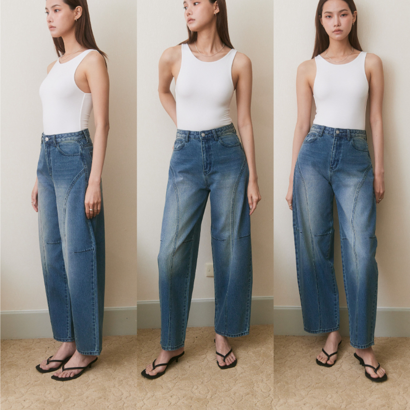 Trulymaker-Curve Club Jeans 12 ยีนส์ทรง barrel (no restock)
