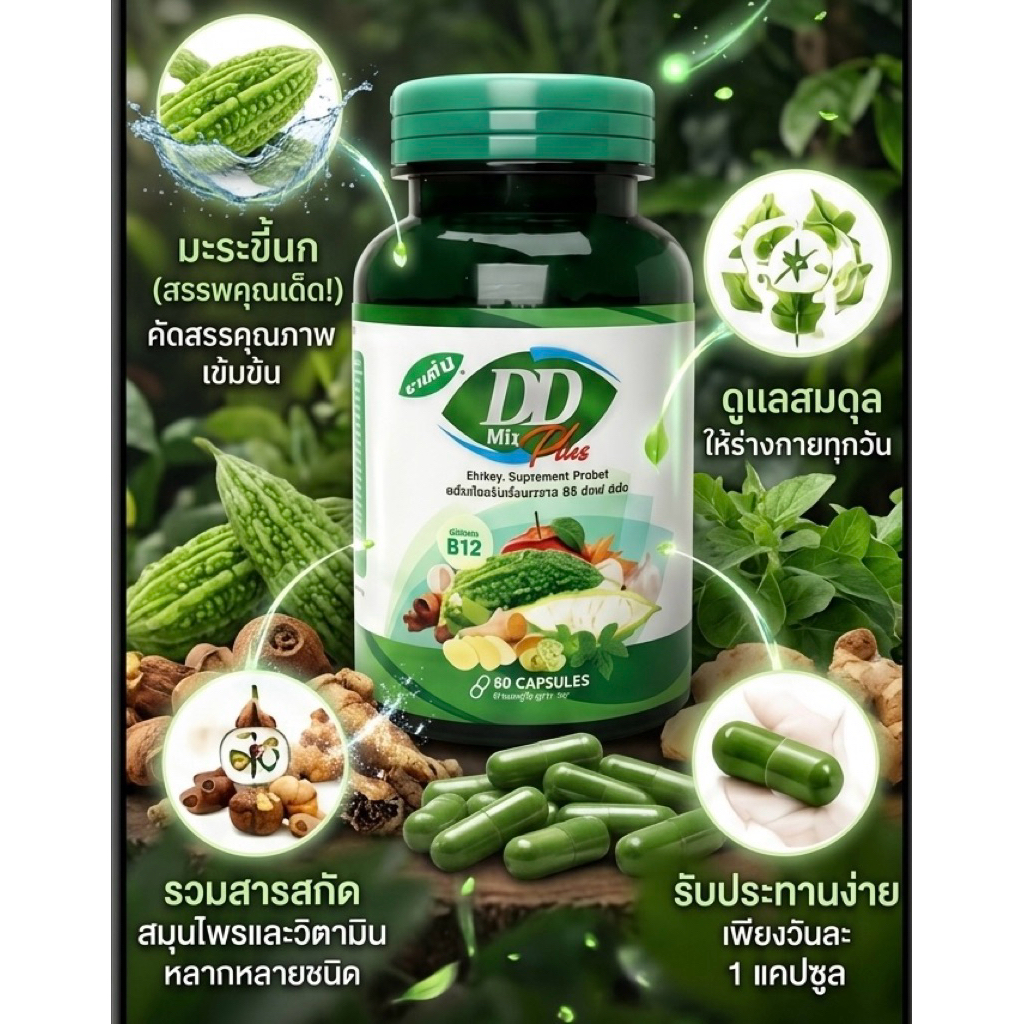 มะระขี้นก บวกสารสกัดอีก 17 ชนิด เบาหวาน น้ำตาลในเลือด ความดัน