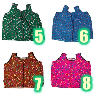 BigSize อก60นิ้ว เสื้อคอกระเช้าลายดอก ผู้ใหญ่/คนแก่ ไซส์ใหญ่พิเศษ จัมโบ้ พร้อมกระเป๋าข้าง ซิปแบบซ่อน