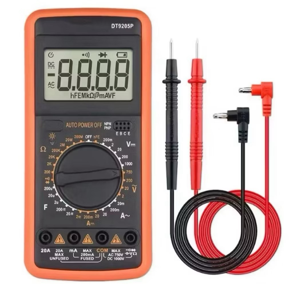 มัลติมิเตอร์ DT-9205A มัลติมิเตอร์แบบดิจิตอล มิเตอร์วัดไฟ เครื่องวัดไฟฟ้า multimeter
