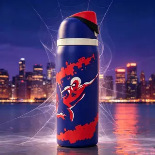 (ของแท้ 100%) Owala Marvel Spider-Man FreeSip ขวดน้ำสแตนเลสเก็บอุณหภูมิ พร้อมหลอดดูด แก้วเก็บความเย็น