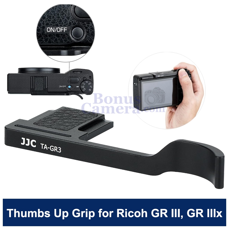 ที่วางนิ้ว ทำให้จับกล้องได้กระชับขึ้น ออกแบบมาโดยเฉพาะสำหรับ Ricoh GR III และ GR IIIx