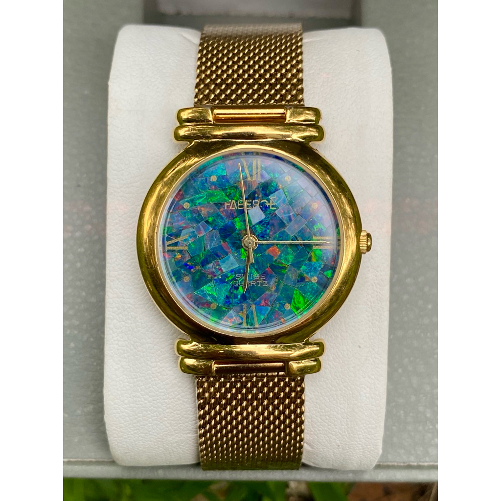 นาฬิกา FABERGE Swiss แท้ มือสอง Australian opal