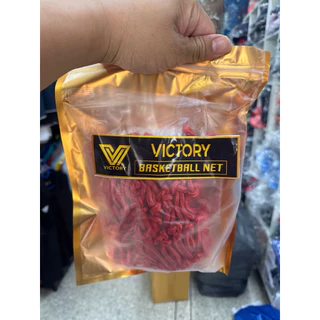 Victory A076 ตาข่ายบาสเกตบอล เชือกหนา 6mm ( แพ็คคู่ ) 1 ชุดมี 2 ห่วง