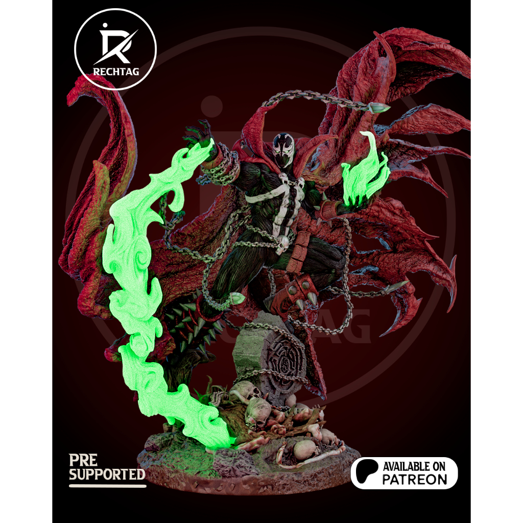 Spawn_โมเดลการ์ตูน ฟิกเกอร์ Resin 3D Printing Model ขนาด 1/8–1/6 [โมเดลเรซิ่นไม่ทำสี]
