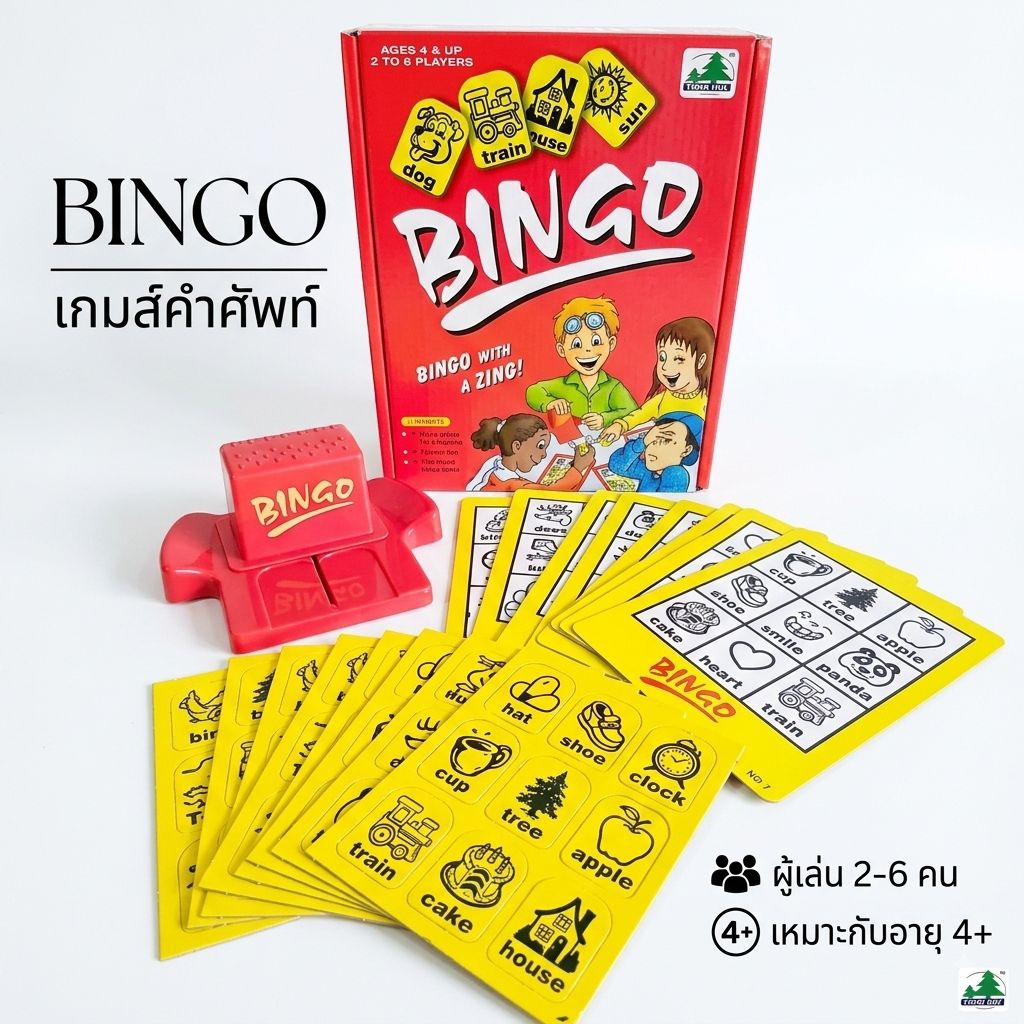 🏅kids learning🏅พร้อมส่งจากไทย บอร์ดเกมส์ เกมส์Bingo บิงโกคำศัพท์ เกมส์เสริมพัฒนาการ เกมส์เด็ก