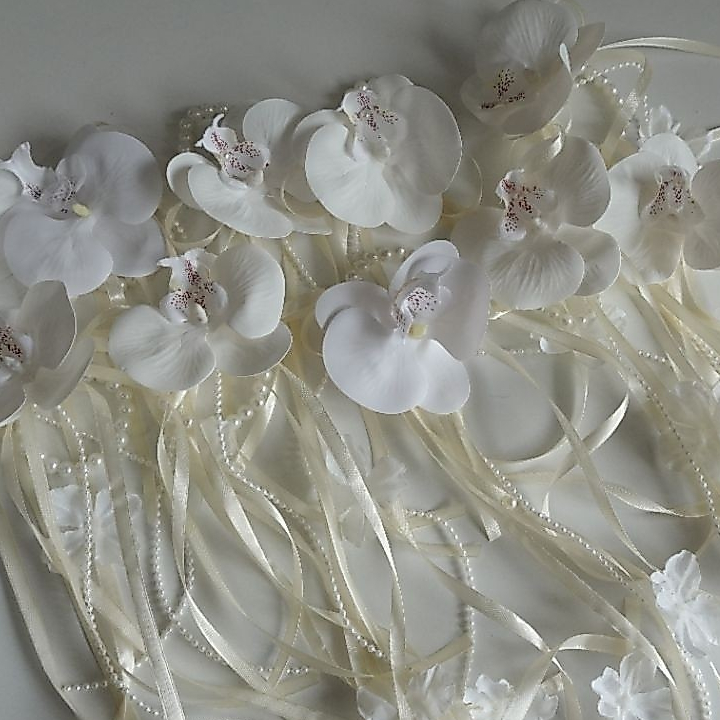 •Memoryofflower•ข้อมือเพื่อนเจ้าสาวwhite orchid grace