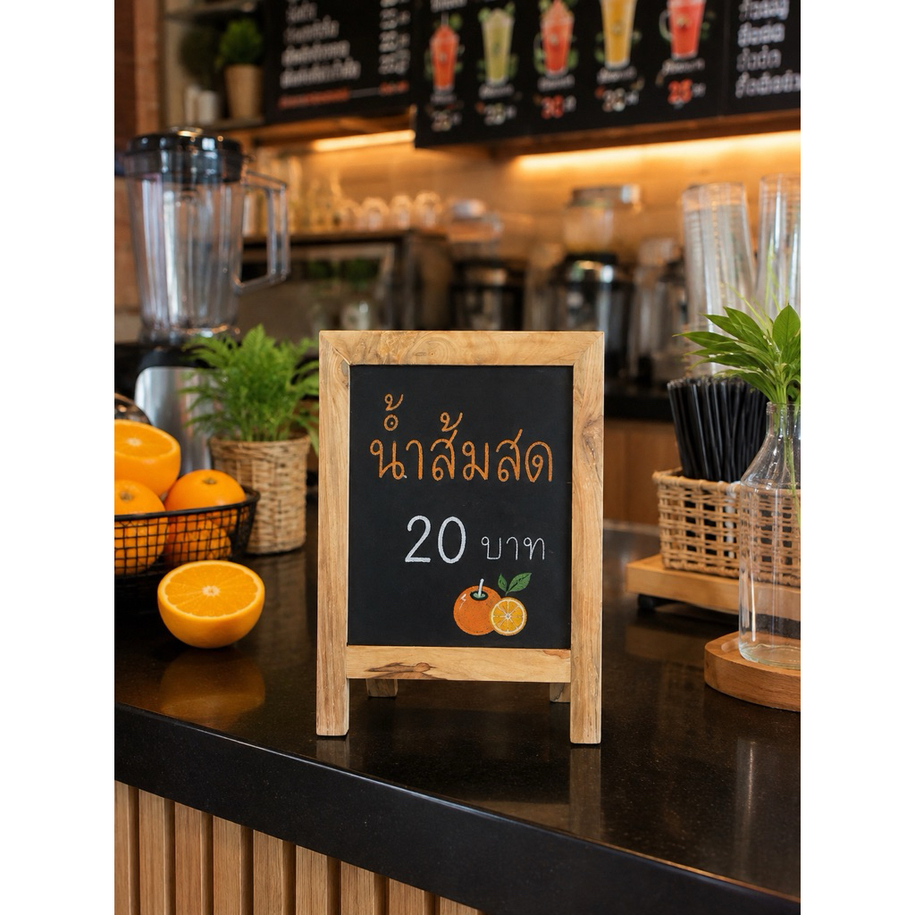 กระดานดำมีขาตั้งสำหรับตั้งโต๊ะขนาดขนาดเล็ก29*45ซม.