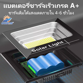 🔥【ซื้อ1แถม1】ไฟโซล่าเซลล์ 950000W ไฟสปอร์ตไลท์ LED มีรีโมทคอนโทรล IP69 กันน้ำกลางแจ้ง สว่างทั้งคืน Floodlight