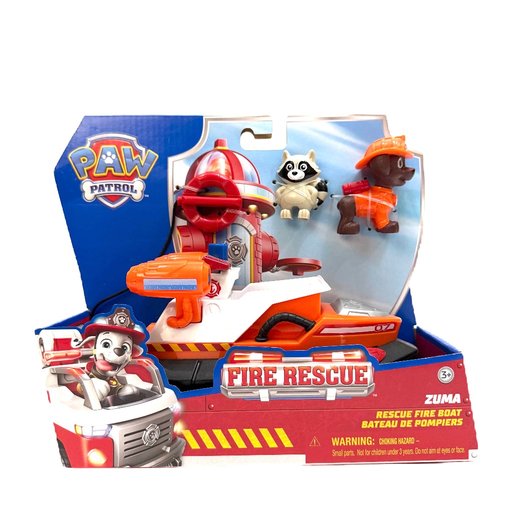 PAW PATROL Fire Rescue Boat Zuma  ชุดของเล่นยานยนต์