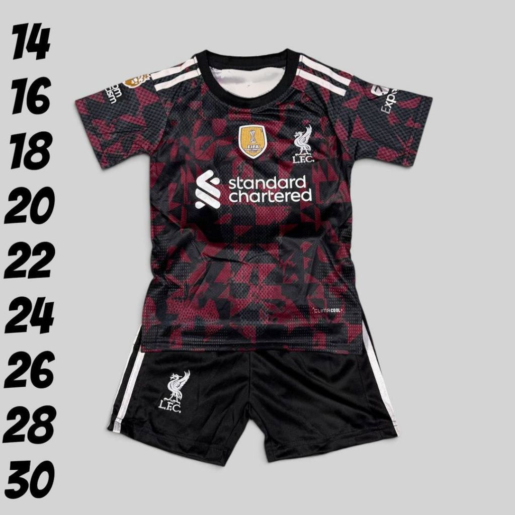 ชุดกีฬาเด็ก (เสื้อ+กางเกง) 2-12 ปีสกรีนลายสวย เสื้อระบายอากาศได้ดี