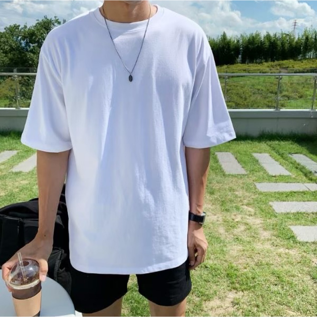 เก็บโค้ดลดหน้าร้าน  * *ลดเพิ่ม 10% 🔥 🌟 เสื้อโอเวอร์ไซส์ไหล่ตก งานไทย  ทรงสวย เสื้อสีพื้น 15 สี