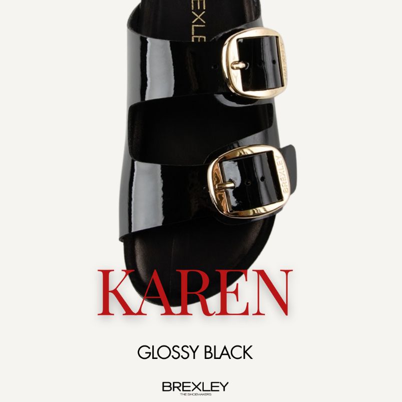 รองเท้าแตะเพื่อสุขภาพ Brexley รุ่น Karen Glossy