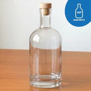 Premium Crystal Liquor Bottle ขวดแก้ว ขวดเหล้า ขวดใส ขวดสุราพรีเมี่ยม ขนาด 500ml (BS-0500-076)