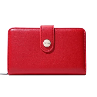 MUNIGA รุ่น Ruby กระเป๋าสตางค์ใบกลาง พร้อมช่องใส่เหรียญ ใส่แบงค์พันไม่พับได้ มีกล่อง พร้อมส่ง‼️