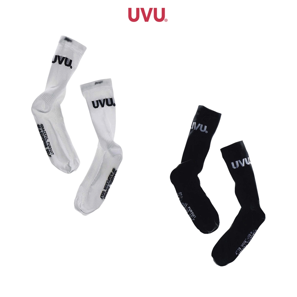 พร้อมส่ง!!!ถุงเท้า UVU Running Sock (Black/White)