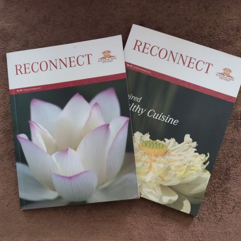 หนังสือ RECONNECT KAMALAYA KOH SAMUI No.00,01 สองเล่มคู่