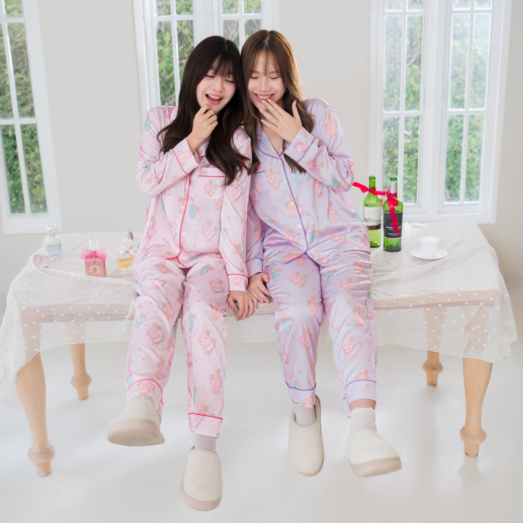 ชุดนอน LovelyNight แขนยาว-ขายาว Perfume B27