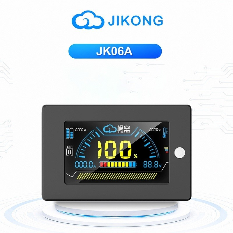 JIKONG 3.2 นิ้ว จอแสดงผล LCD สำหรับ BMS แผงวงจร BMS LiFePO4 Li-ion พร้อมสายเชื่อมต่อ RS485