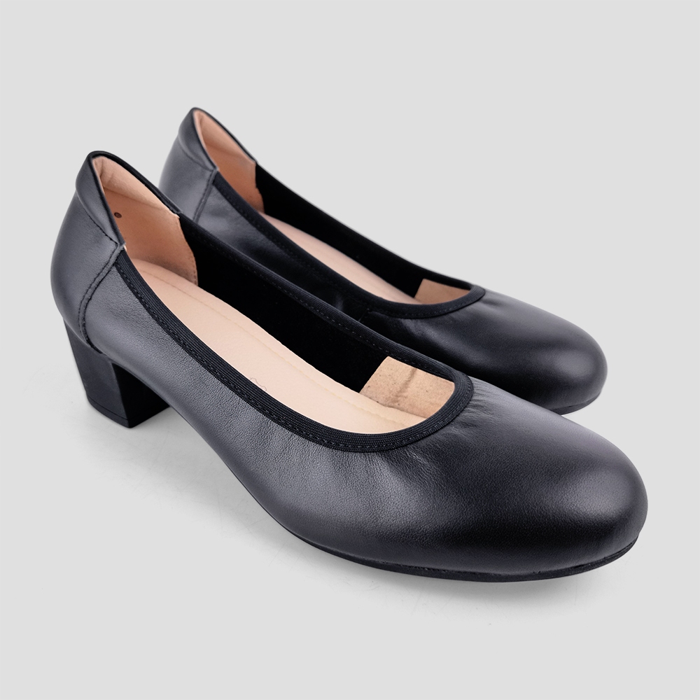 ST.JAMES รองเท้าหนังแท้/รองเท้าส้นสูง ส้น 4.5 CM. รุ่น BELA-C สี BLACK | รองเท้า ผู้หญิง