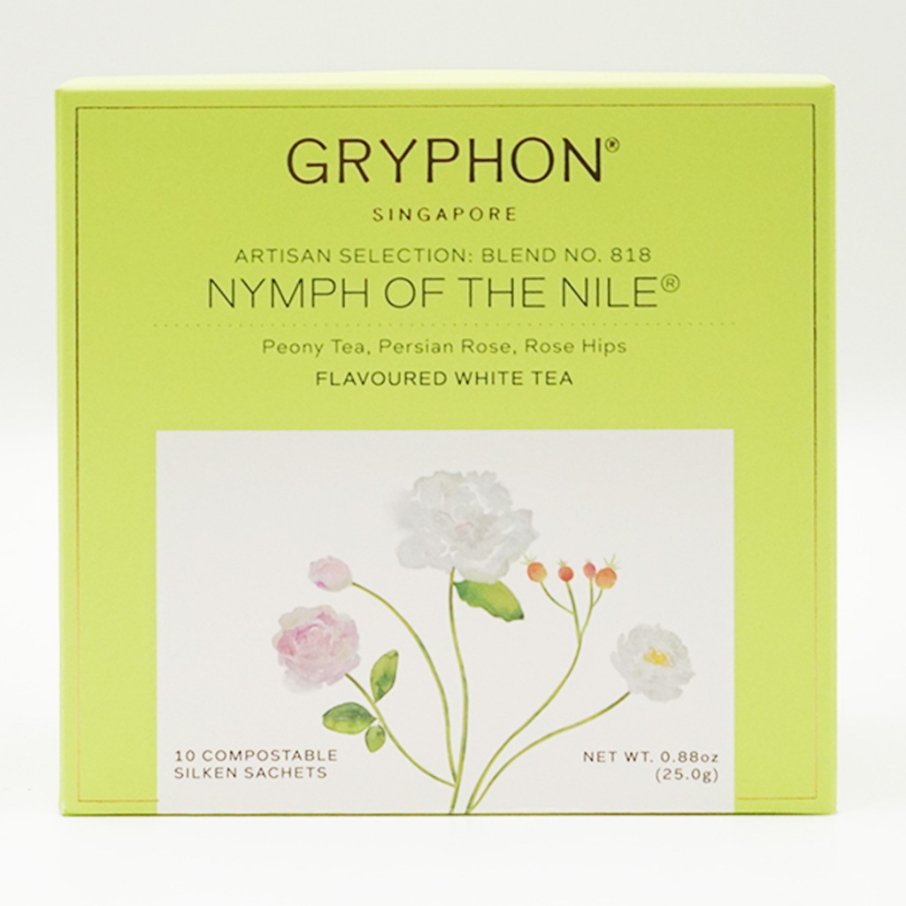 Gryphon Tea Nymph of The Nile White Tea 10 Sachets กริฟฟอน ชาขาว นิมออฟเดอะไนล์ 10 ซอง