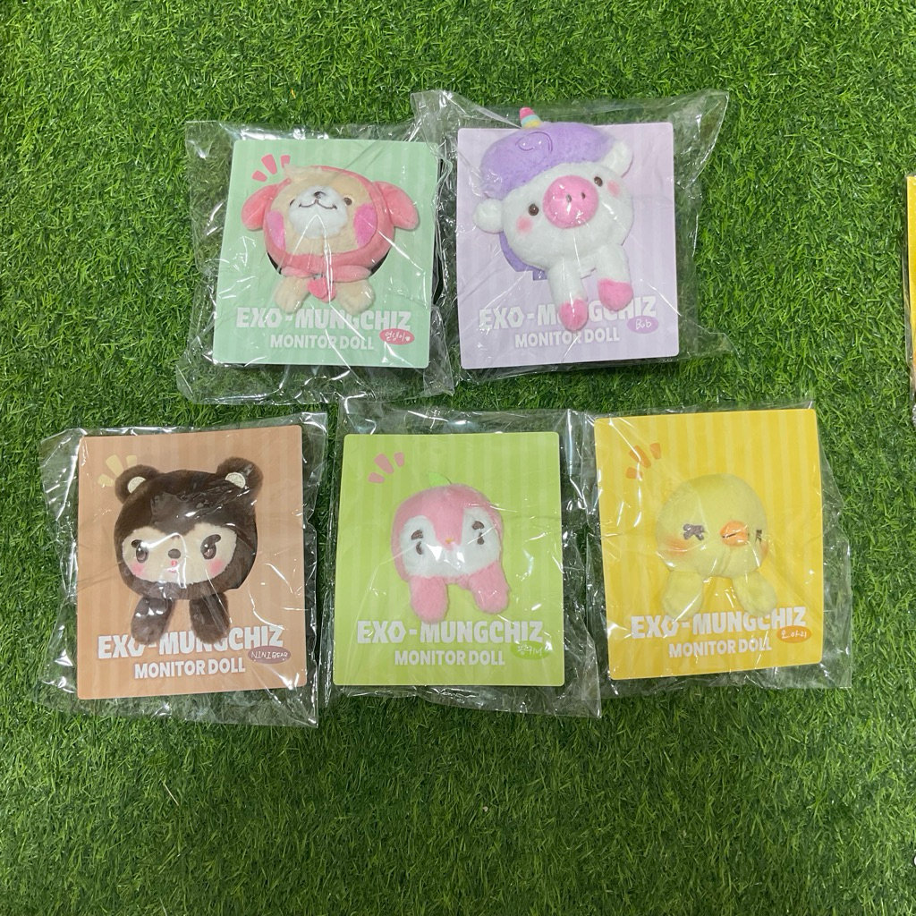 กทม. ส่งทันที พร้อมส่ง EXO Mungchiz Good Luck Doll Key Ring / Stress Ball / Monitor Doll