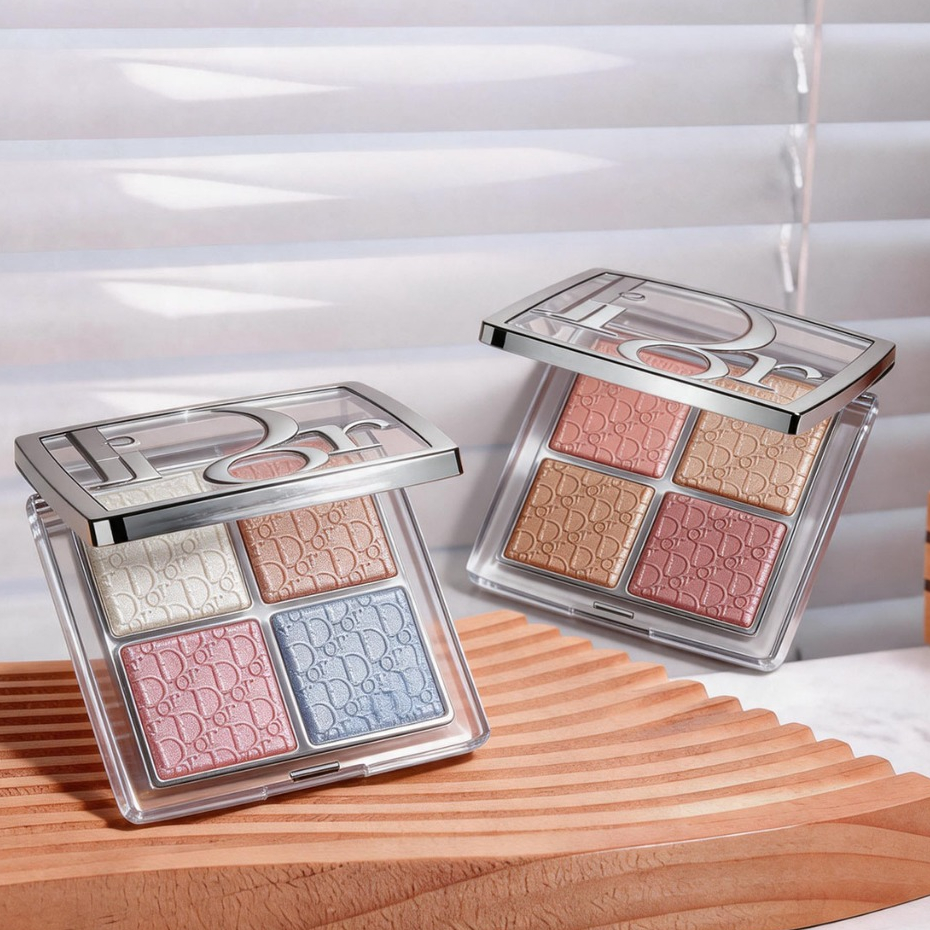 [พร้อมส่ง] Di-or Backstage Glow Palette พาเลทไฮไลท์+บลัช 4สี ฉ่ำโกลว์ แต่งหน้าทุกวัน สินค้าใหม่ 100% พร้อมส่ง