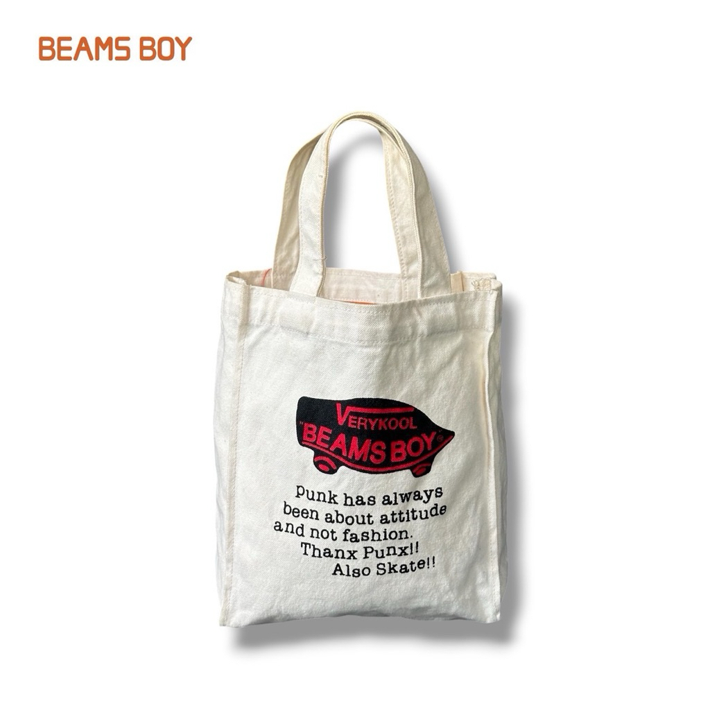 Beams Boy กระเป๋าผ้า ทรงถือ