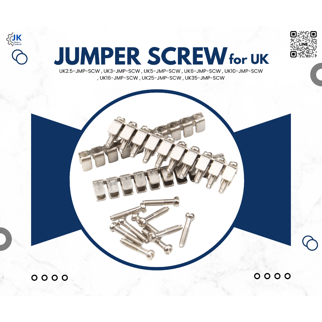 UK16 Terminal Block Jumper : เทอร์มินอล จั๊มเปอร์ UK16 Terminal Jumper/Bridge (UK16-JMP-SCW)