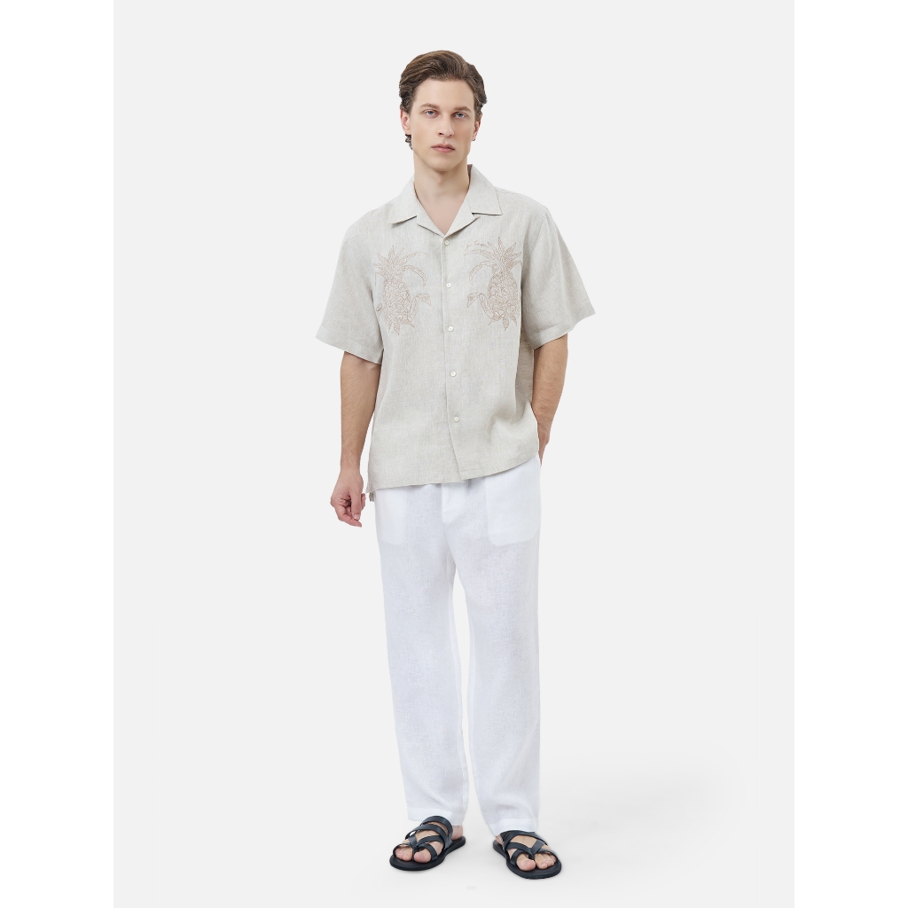Pineapple Hawaiian Shirt - Beige