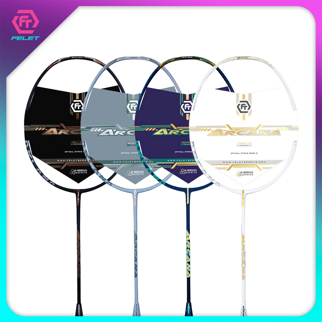 FELET ไม้แบดมินตัน รุ่น ARCANA 2026 4U แถมเอ็น คละสี + ซองหนัง สาย All-around เพิ่มบุก ก้านกลาง