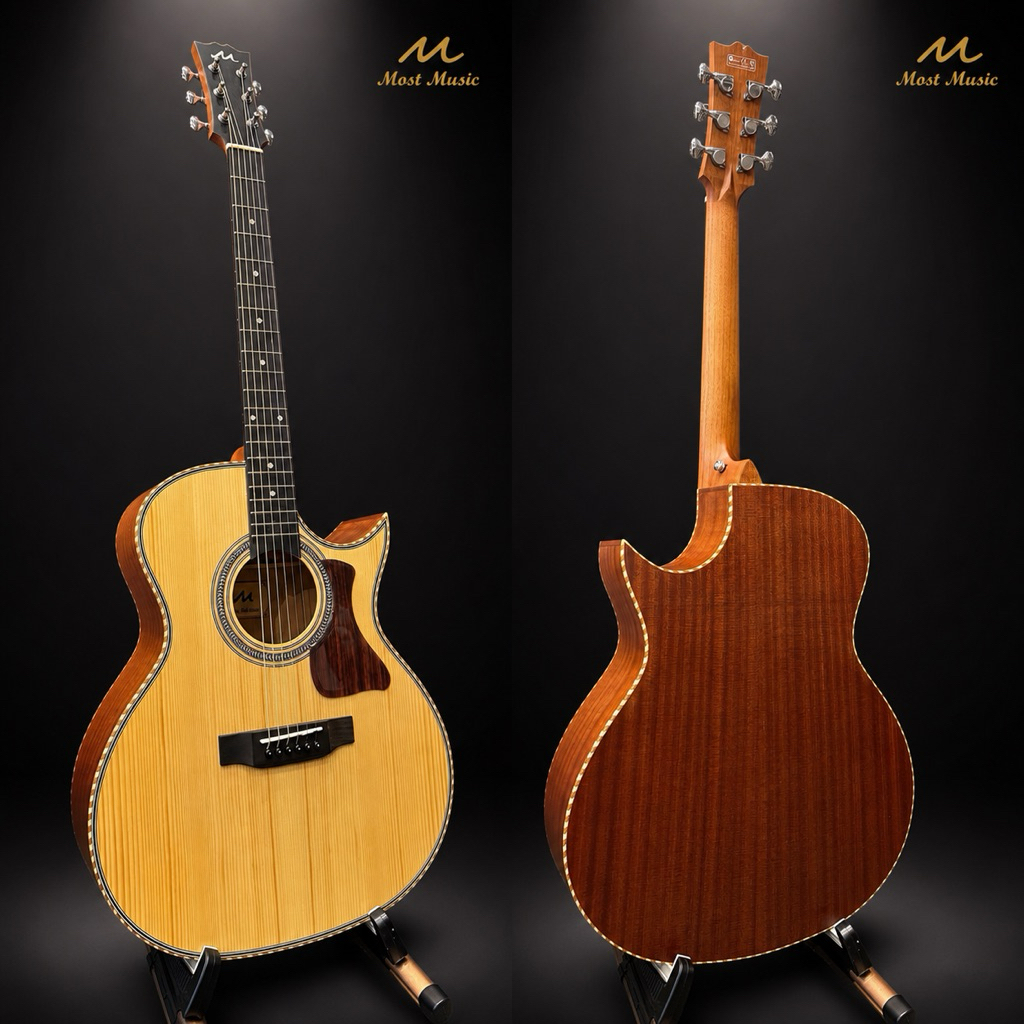 กีต้าร์โปร่ง Most M-MG Deluxe top solid GA Florentine satin ขนาด 41 นิ้ว