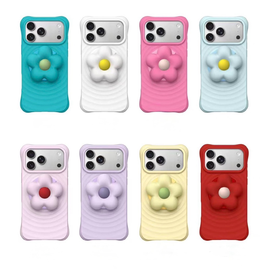 [ พร้อมส่ง] เคสซิลิโคลนแม่เหล็ก + Griptok ดอกไม้แม่เหล็ก