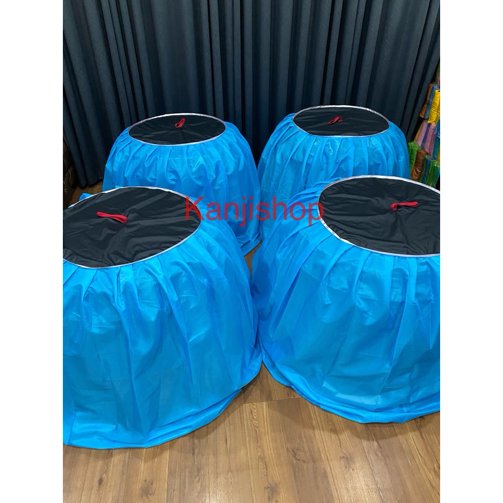มุ้งไก่ผ้าร่มทึบยาวจอมดำ(สีเดียวกันทั้งเซต)