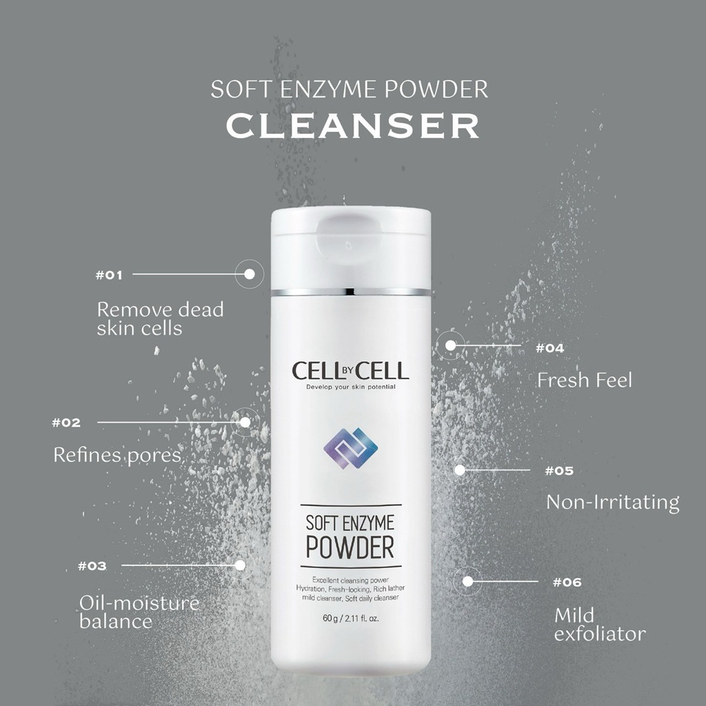 🌿ผงล้างหน้า หน้าใสมากค่ะ ของ Cell by cell ค่ะ