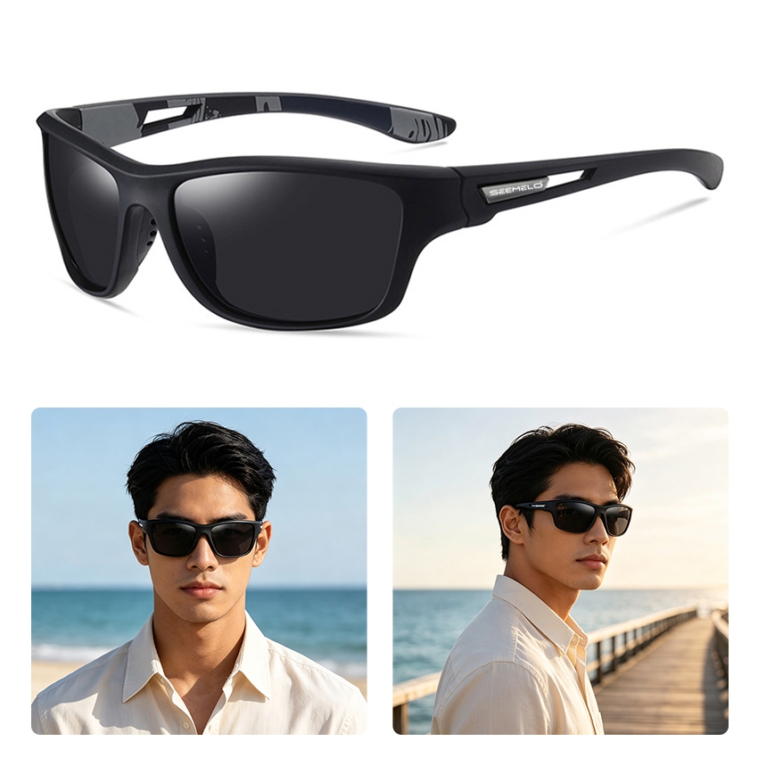 MENSPE Polarized Sunglasses Men Sunglasses Outdoor Sports Glasses UV400 Lightweight Clean Vision Sun