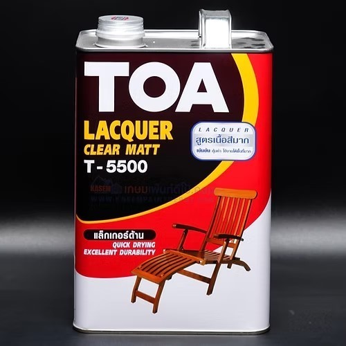 TOA T-5500 LACQUER CLEAR MATT แล็กเกอร์ ชนิดด้าน T-5500 3.785 ลิตร