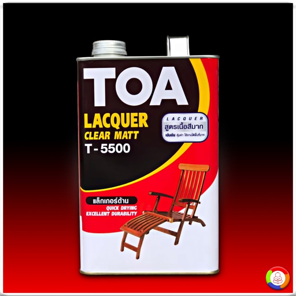 TOA T-5500 LACQUER CLEAR MATT แล็กเกอร์ ชนิดด้าน T-5500 1/4 กล.