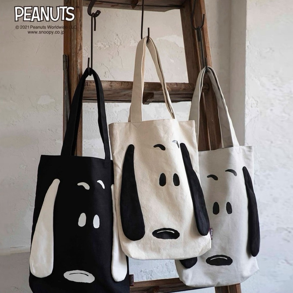SNOOPY x SHOO•LA•RUE Face Canvas Tote Bag