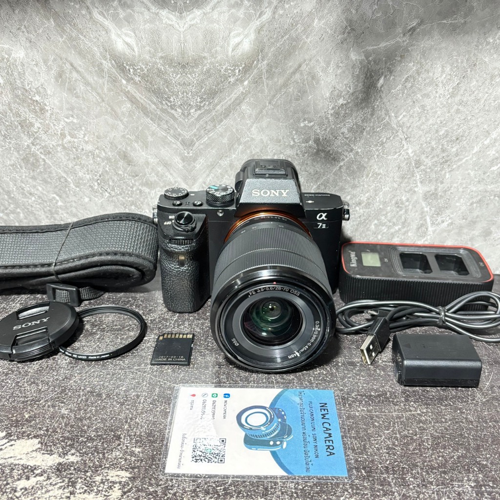 กล้องมือสอง Sony a7 II มีรอยการใช้งาน มีอุปกรณ์ให้ แถมเม็ม