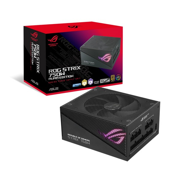 Asus Power Supply (พาวเวอร์ซัพพลาย) ASUS STRIX 750W Gold Aura Edition (90YE00P3-B0DA00) 80 Plus Gold