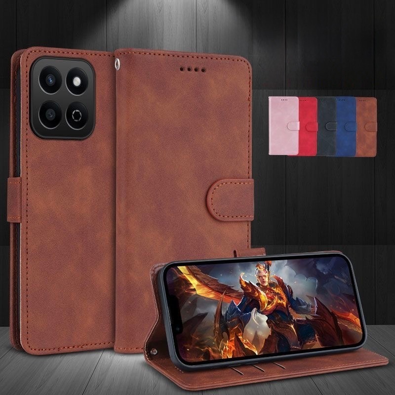 เคสฝาพับ เคสมือถือ ล็อคได้ สำหรับ HONOR X7C เคสเปิดปิดกันกระแทก มีช่องใส่บัตร แถมสายคล้อง