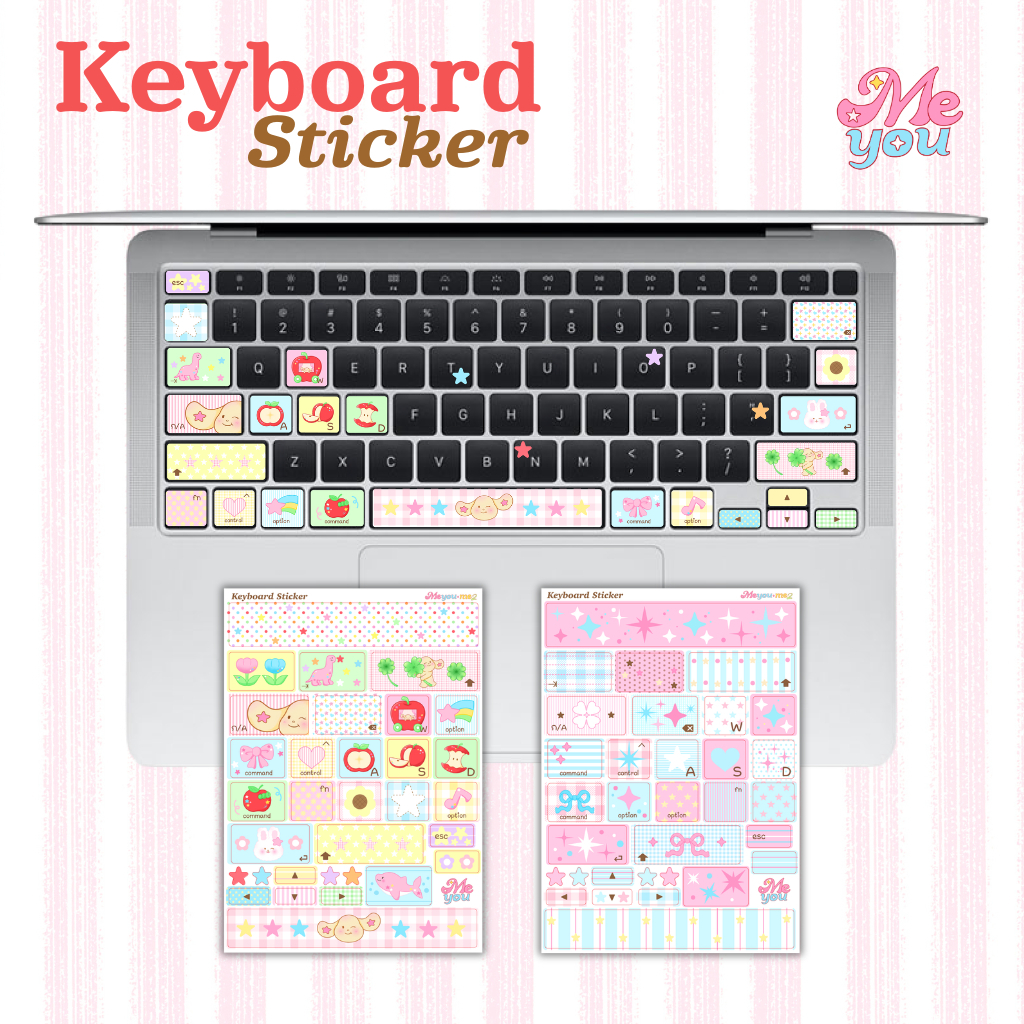 สติกเกอร์ติดคีย์บอร์ด Keyboard Sticker ไม่ทิ้งคาบกาว I Meyou.Me2