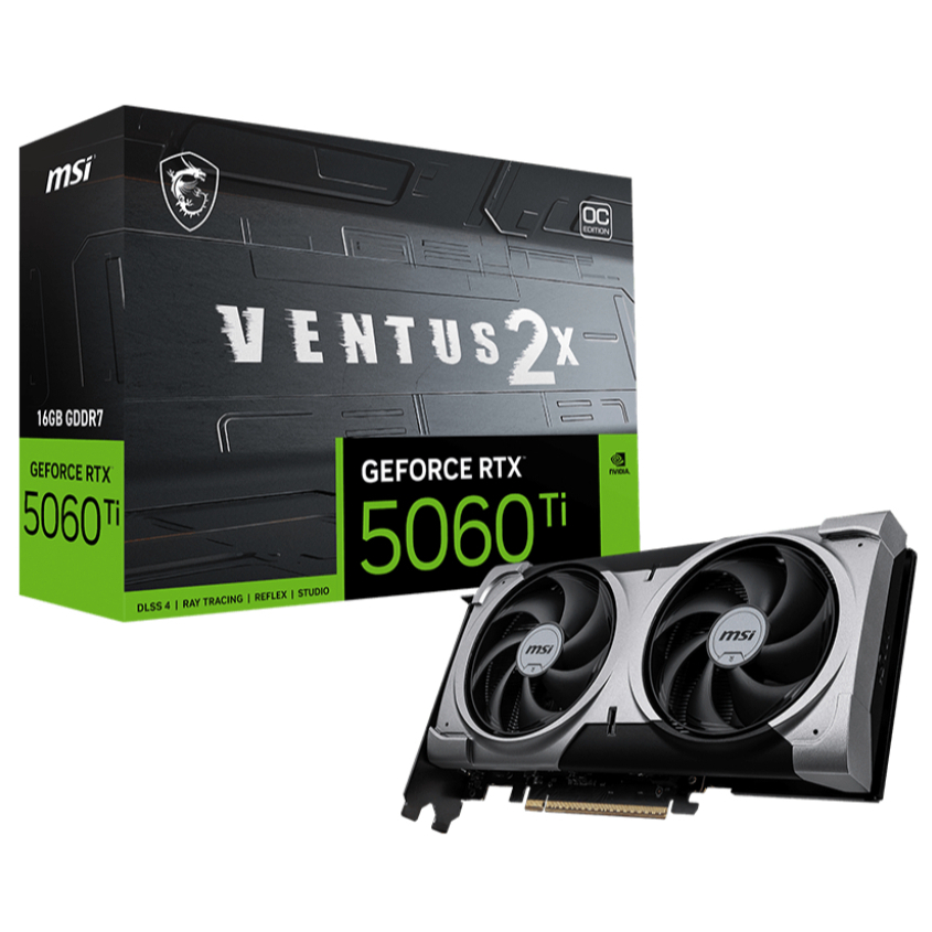 MSI GeForce RTX 5060 Ti 16G VENTUS 2X OC PLUS
